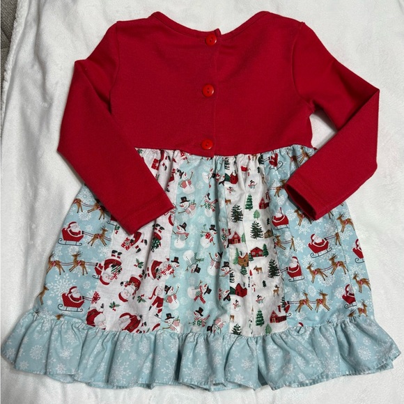 Ricrac Ruffle Christmas Dress Toddler Size 3 & PJ Essentials Christmas PJ’s SZ 3 - Picture 2 of 6